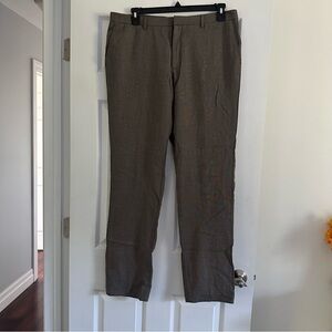 Size 38 x 32 WE Brand Wool/ Silk Blend Herringbone Trousers Dress Pants